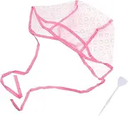 minkissy 6pcs Highlighter Hat Crochet DIY Highlight Cap Home Salon Highlight Highlighting Coloring Hair Styling Tools Hair Color Kit Hair Staining Hair Dye Cap Hair Salon Tools Pink Pe