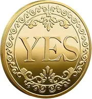 Yes No Coin - Yes No Decision Maker Coin | Decision Making, Metal Double Sided, Maker Lucky, Commemorative, Collectible, Choice for Collector, Friends