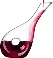 JYXETOV Wine Decanter Aerator Pourer Lead-Free Crystal Clear Glass Red White Wine Decanter Carafe Pitcher Suitable for Get-Together, Brithday, Christmas Holiday, New Year Party Gift