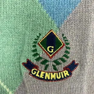 【Glenmuir】紫色圓領毛衣(針織衫 毛衣 長袖毛衣 線衫)