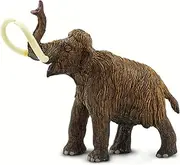 Safari Ltd Wild Safari Woolly Mammoth Figure, Brown, Large, Prehistoric, Tabletop Play, Multilingual Educational Hangtag