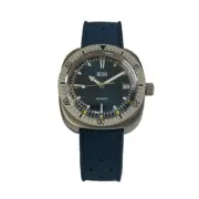 TOURISTER RETRO THE WATCH BRAND DIVER ETA 2824-2 AUTOMATIC CASE NOS BLUE SWISS