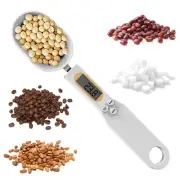 Kitchen Spoon Scale Digital Food Scale in Grams and Ounces White 500G/0.1G Weigh