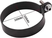 Motorcycle Exhaust Pipe Mounting Clamp Hanger Hang Strap Bracket Silencer Tip Carbon Fiber Bracket Fixed Ring Clamp Moto Parts(7-Carbon Fiber)