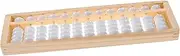 Toyvian 1pc Wooden Educational Arithmetic Abacus for Row Bead Counting Tool for Early Math Learning and Brain Development for Kindergarten and Primary School Students Random Color