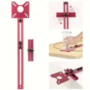 4 In 1 Router Milling Groove Bracket Inch-Centimeter Dual Unit Woodworking Cutting And Milling Circular Tool Auxiliary C