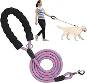 Dog Lead with Swivel Hook, Nylon Ergonomic Pet Lead, 2M Outdoor Dog Supplies, Multipurpose Pet Accessories for Walking, Hiking, Training