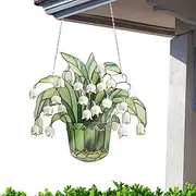 Sun Catcher - Suncatchers | Glass Suncatchers | Lily of The Valley suncatcherr, Stained Glass Suncatchers, Window Decor, Eye-Catching Decorations, Hanging Decorations, Garden Decorations