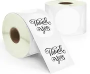 BETCKEY - 2 Inch / 51 mm Round Labels Compatible with Zebra & More Label Printer, Perforated [2 Rolls, 2760 Labels]
