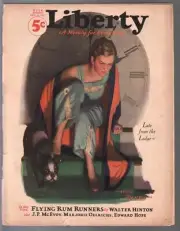 MAG: Liberty 10/13/1927-Leslie Thrasher cover-pulp fiction-classic ads-G