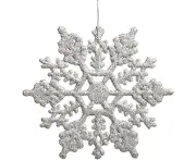 12 Pack Christmas Tree Hanging Snowflakes Christmas Decoration Christmas Ornament Pendant (Silver)