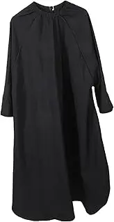 Baluue Apron for Hair Salon Barber Kit Cape Barbers Barber Scissors Hair Scissors Hair Rollers Barber Neck Tape Barber Brush Beard Trimmer Boar Bristle Hair Brush Haircut Pongee Black