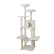 Catio Tranquility 50x174cm Condo Pet Cat Scratching Post Play Furniture Tree WHT