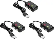 Binxind 3X 2S 7.4V 2-in-1 Charger with XH-3P Connector Plug for AX24 SCX24 UTB18 SCX24,7.4V 2S Lithium Batteries