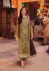 Asim Jofa Green Unstitched Embroidered Chiffon Suit | Designer Salwar Kameez