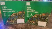 NEW! Home Accents Holiday - (2 sets) 150 Multi LED Mini Net Lights - FREE SHIP!