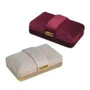 Proposal Ready Plush Rings Box Multi Slot Jewelry Display and Storage Container