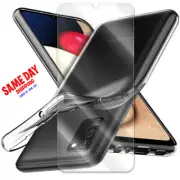 Front Screen Protector+Premium Real TPU Case for Samsung Galaxy A02s SM-A025V US