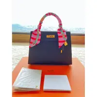 在飛比找蝦皮購物優惠-Hermes Kelly 愛馬仕 最難入手 黑色金扣 25c