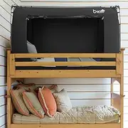 BORNA Bed Tent Bed Canopy Bunk Twin Size, Portable Sleeping Tents Dream Tents Indoor for Kids and Adult, Breathable Privacy Space on Bed with Three Doors (Mattress Not Included)
