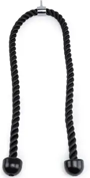 Double Length Tricep Pull down Rope - 55 Inches Attachment for Cable Machine