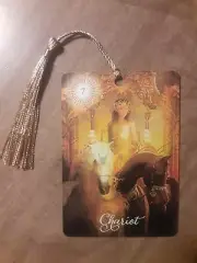 The Chariot- Good Tarot Bookmark Oracle Card Art Deck Gift, Purified & Charged