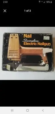 1980s Vintage Swingline Electric Nailgun / Tacker #32001