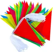 80M 150 Pcs Colorful Pennant Banner Flags Multicolor Flag Banner Rainbow Bunting