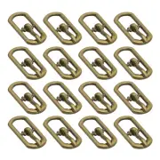 20Pcs Metal Roller Buckles, 5.5mm - 0.22" Sewing Mini Buckle (Bronze, 16.5mm)