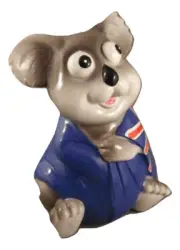Money Box Statue Ornament Figurine Home Decor - Koala with Aussie Flag