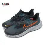 NIKE 慢跑鞋 AIR ZOOM PEGASUS SHIELD 綠 黑 防潑水 氣墊 運動鞋 DO7625-300