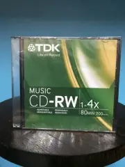 TDK CDRW80TWN 80 Minute Music/ Consumer Use CD-RW *(10 Pack)