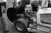 Engine detail on a Ford GT40 Mk2B Le Mans 1967 Motor Racing Old Photo