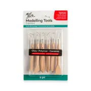 6pc Mont Marte Modelling Tool Set for Clay Polymer and Ceramic Art Craft