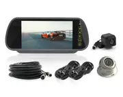 Elinz 7" Rearview Mirror Monitor Caravan 2 Reversing Camera 4PIN System Kit CCD