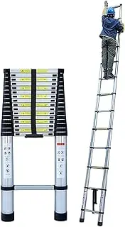 Extension Telescoping Ladder 8m 7m 6m 5m 4.6m 3.8m 3.2m 2.6m, Aluminum Folding Telescopic Ladder, Extendable & Ladder for Home RV Outdoor Work