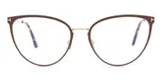 Tom Ford FT5840-B Blue-Light Block 046 Men's Glasses Brown Size 56 - Private Health Rebate - Blue Light Block Available