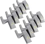 10Pcs Hinge Light, Warm/Cool White Cabinet Cupboard Closet Wardrobe LED Hinge Light Home Kitchen(Warm Light)