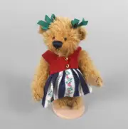 Deb Canham Gretel Mohair Bear in Dress 2011 Convention Piece