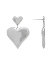 Rivka Friedman Rhodium Earrings