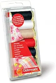 Gutermann Sew All Sewing Thread Set 100m Basic Colours - per Pack of 7