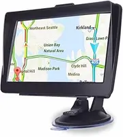 GPS Car Navigator, Car GPS Navigation System 7 Inch with Sunvisor 256 8GB Truck Sat Navigator FM Transmitter Free Maps for Car Truck RV