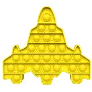 Yellow Spaceship Pop Bubble Fidget Toy