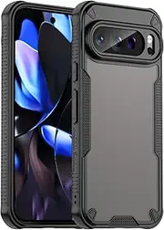 RUNGOS for Google Pixel 9 Pro Case Translucent Matte [Remarkable Mil-Grade Shockproof] [Slim Fit, Anti-Slip Side] [Wireless Charging] 10Ft Drop Tested Bumper Cover for Google Pixel 9 Pro Phone Case