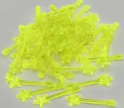 Lego 50 New Trans-Neon Green Minifigure Utensil Magic Wand Wizard Pieces