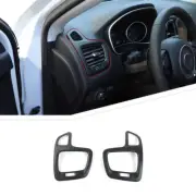 Interior Dashboard Side AC Air Vent Cover Trim For Jeep Compass 17+ Matte Black (for: Jeep)