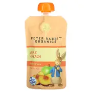Pumpkin Tree Organics, Peter Rabbit Organics, Organic Fruit Puree, Apple & Peach, 4 oz (113 g)