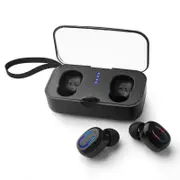 Black Mini Portable bluetooth 5.0 Wireless TWS Headphone Earphone with Mic for iPhone Xiaomi Huawei