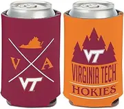 Virginia Tech Hokies Hip Design Can Cooler Stubby Holder 1-Pack 12 oz. (Foldable, 2-Sided Design)