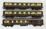 NEW Hornby OO Gauge Pullman Umber & Cream Coach Rake (3) Ibis, Lucille & No.93